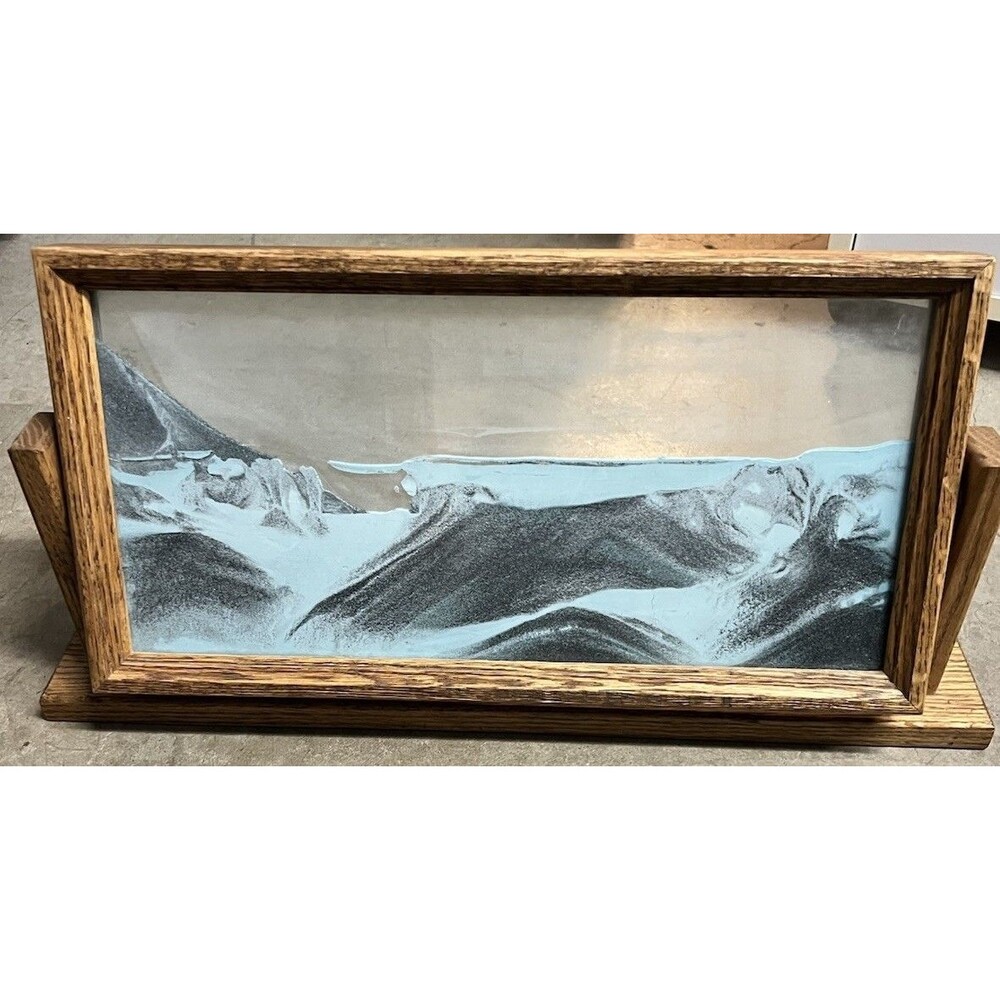 Exotic Sands Art, Moving Sand Pictures, Medium Black Frames 7"X12"